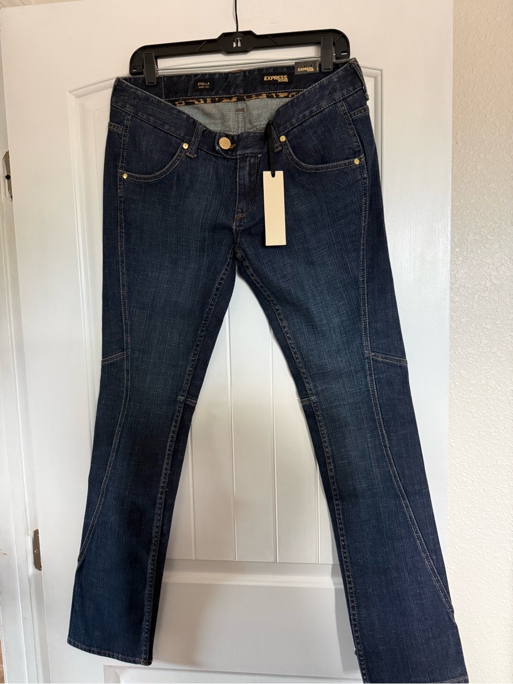 Express Women's Dark Blue Bootcut Jeans